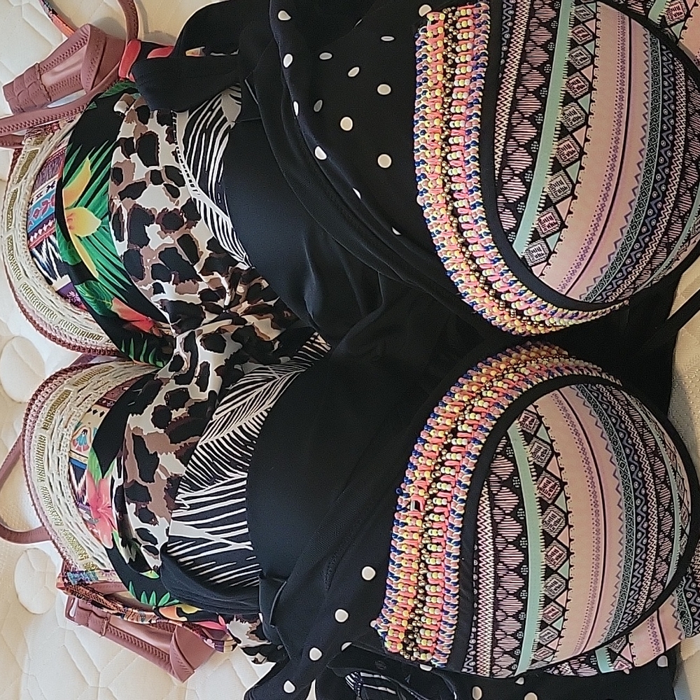 Set of 8 Large Bikini Tops